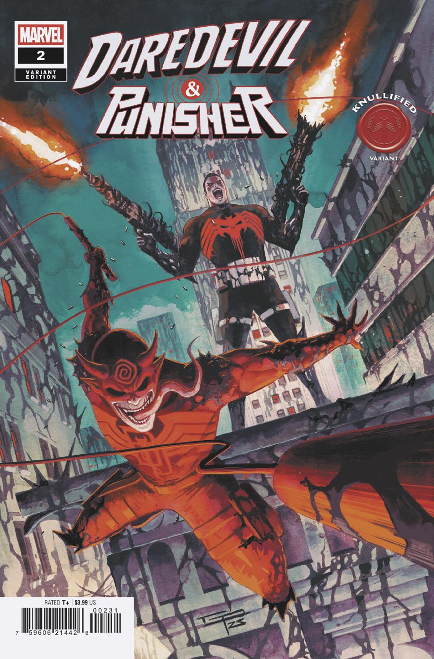 Daredevil/Punisher: The Devil's Trigger #2 German Peralta Knullified Variant | Odin's Place