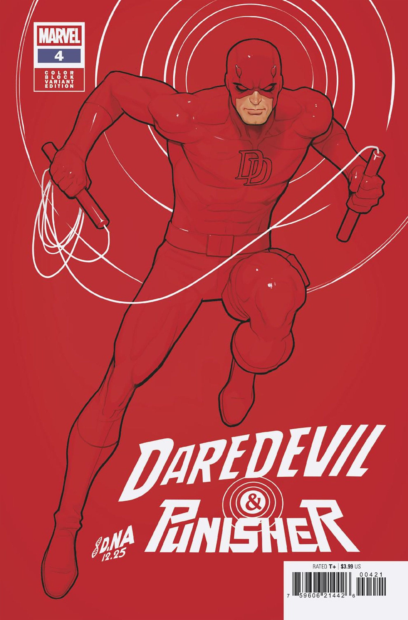 Daredevil/Punisher: The Devil's Trigger #4 David Nakayama Color Block Red Variant | Odin's Place