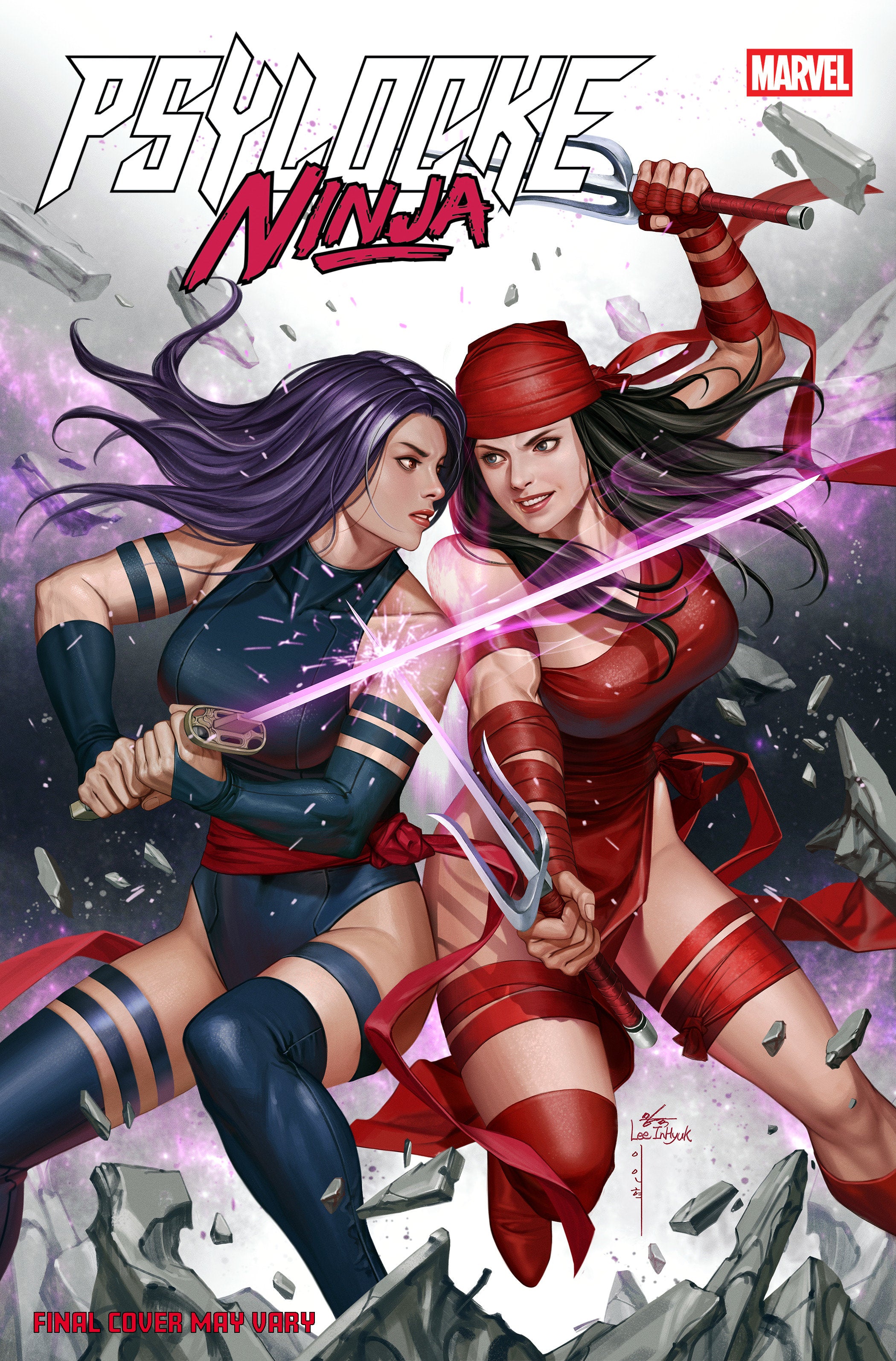 Psylocke: Ninja #2 Inhyuk Lee Versus Elektra Variant | Odin's Place