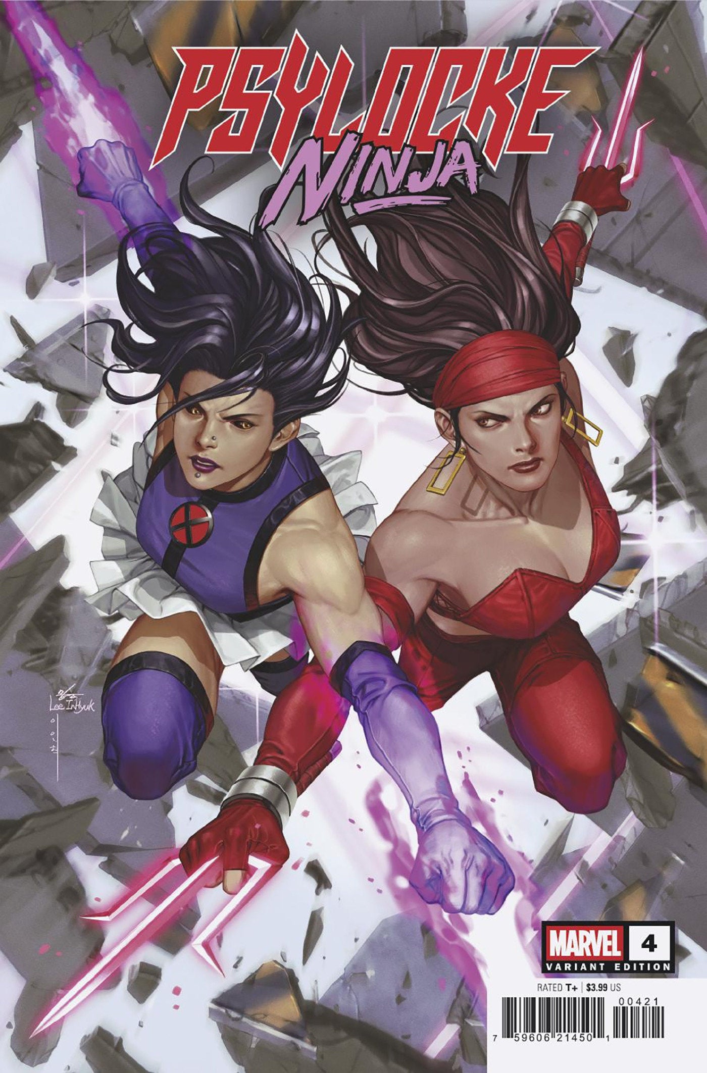 Psylocke: Ninja #4 Inhyuk Lee Versus Elektra Variant | Odin's Place