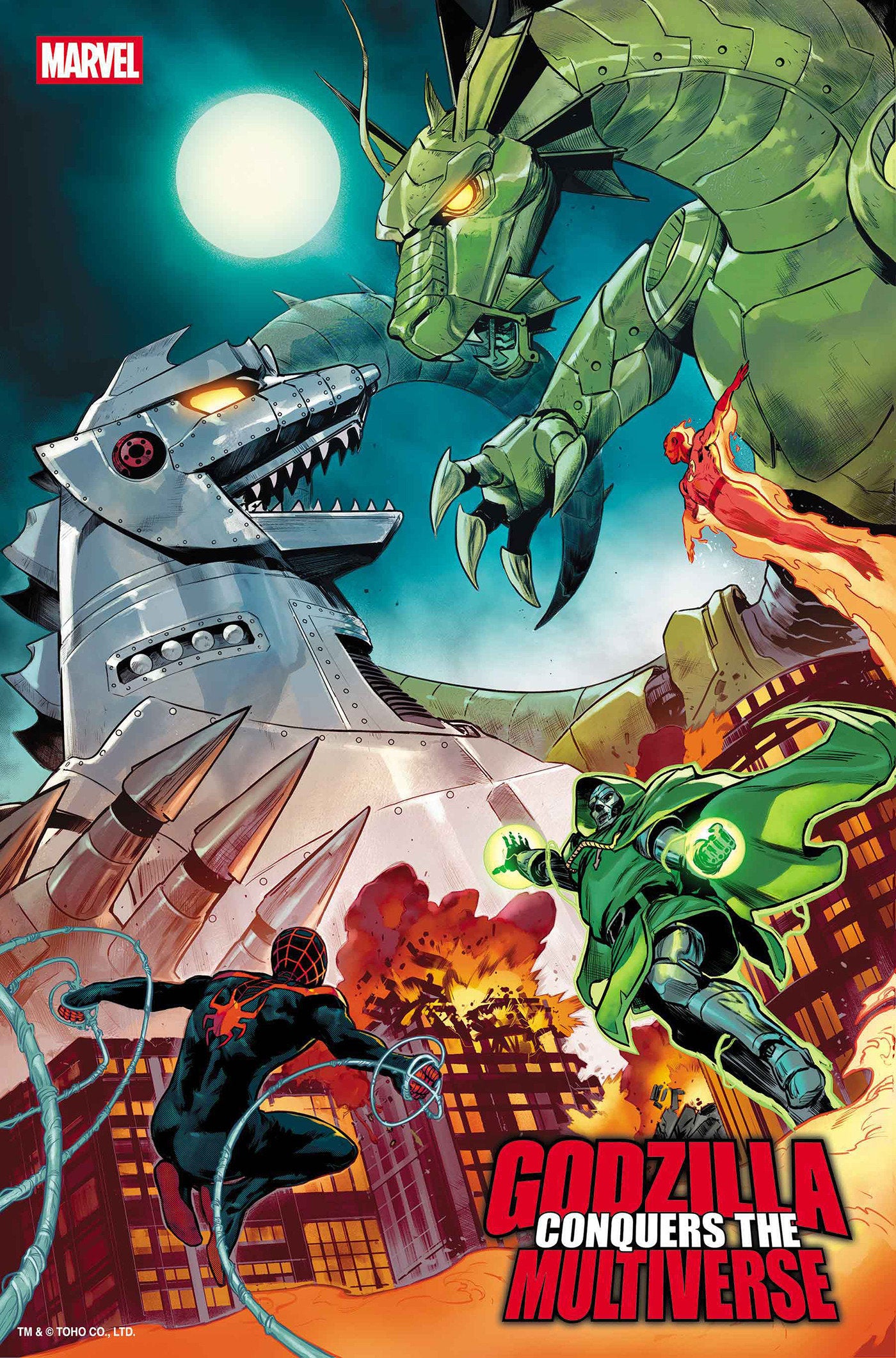 Godzilla Conquers The Multiverse #1 Juan Frigeri Foil Variant | Odin's Place