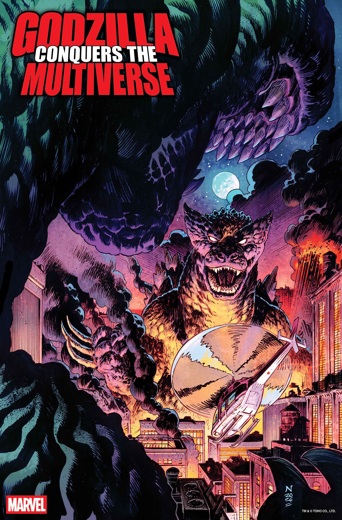 Godzilla Conquers The Multiverse #1 Nic Klein Heisei Godzilla Variant | Odin's Place