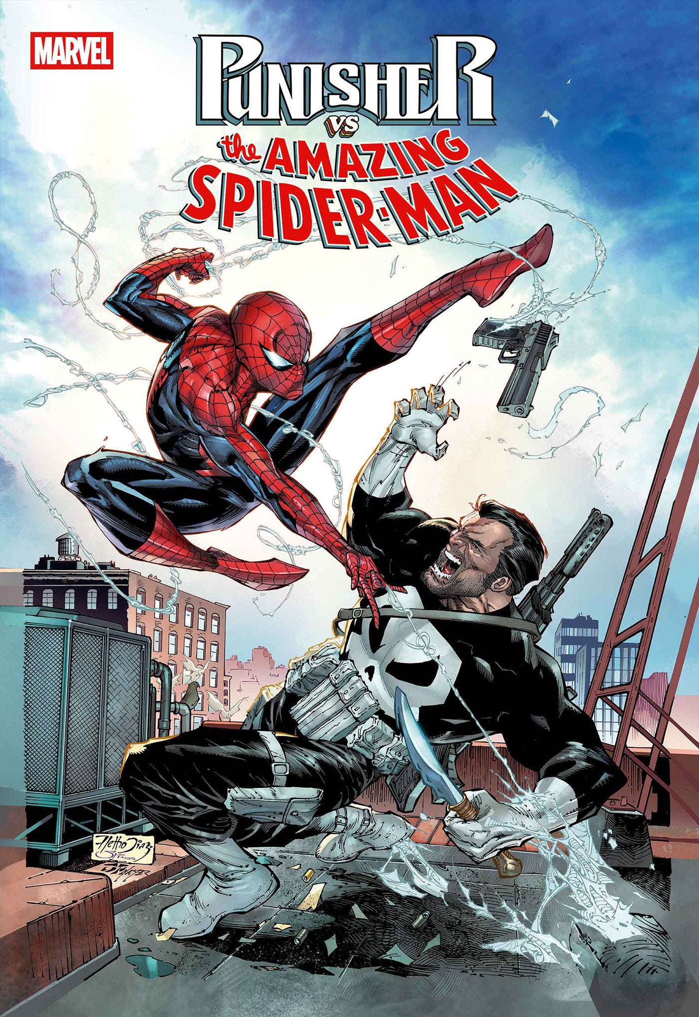 Punisher vs. Spider-Man #1 Netho Diaz Variant | Odin's Place