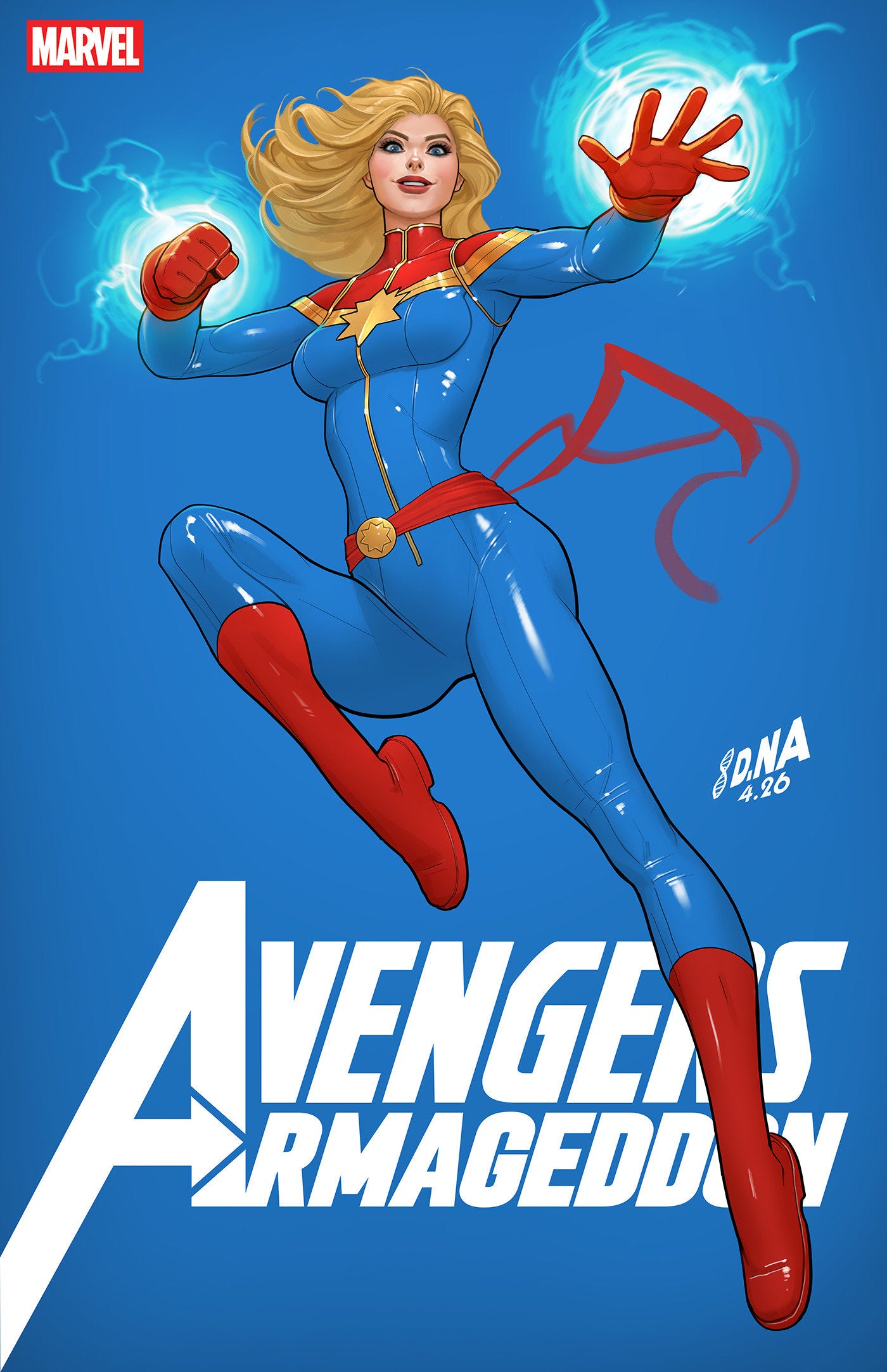 Avengers: Armageddon #2 David Nakayama Color Block Blue Variant | Odin's Place