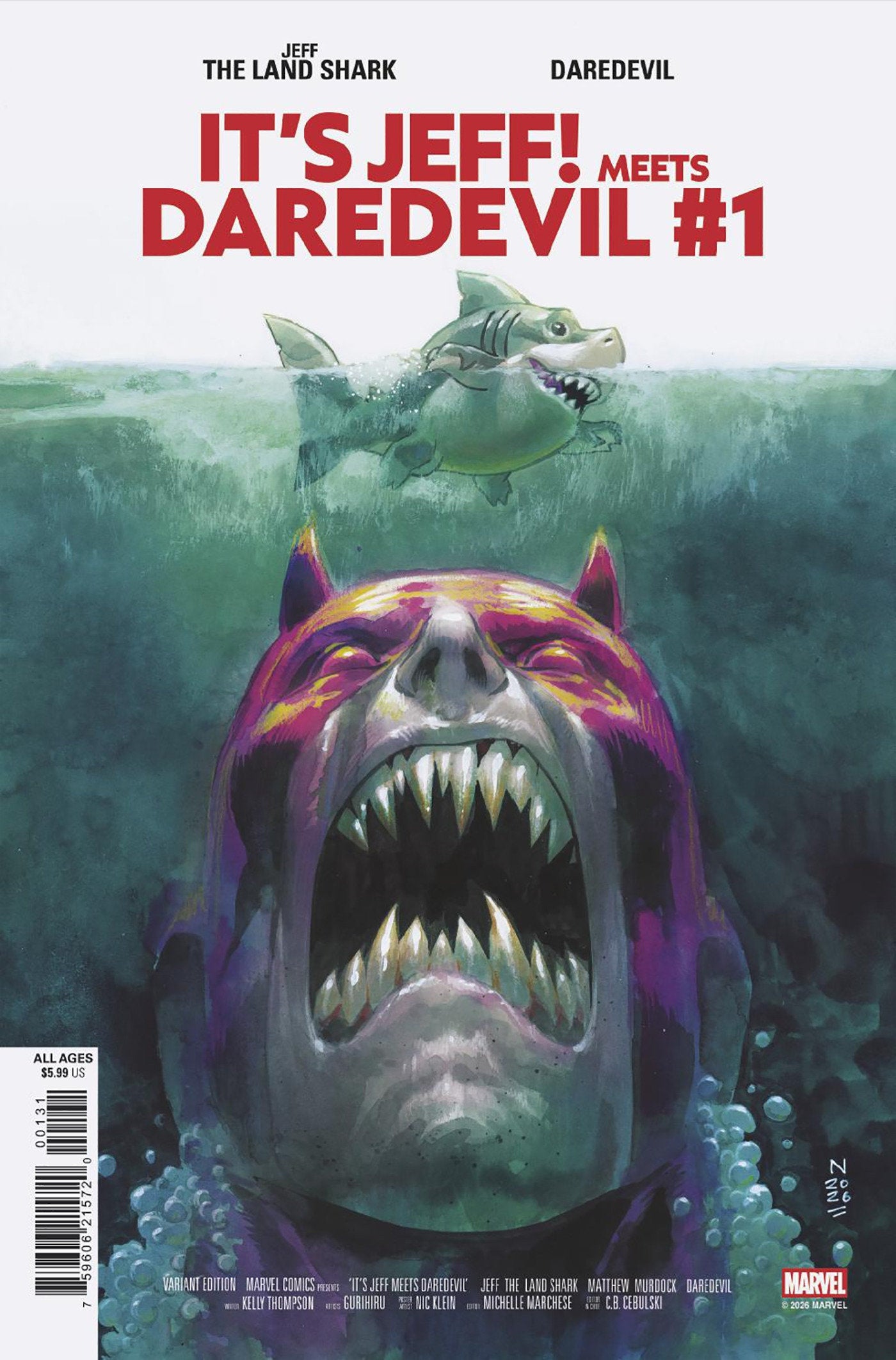 It's Jeff Meets Daredevil #1 Nic Klein Variant | Odin's Place