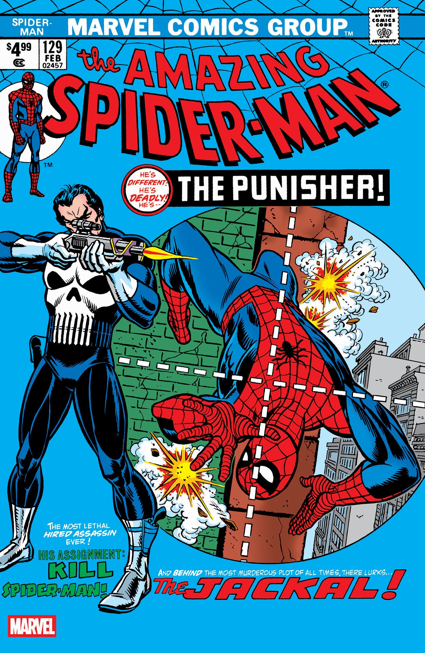 Amazing Spider-Man #129 Facsimile Edition Blue Foil Variant [New Printing 2] | Odin's Place