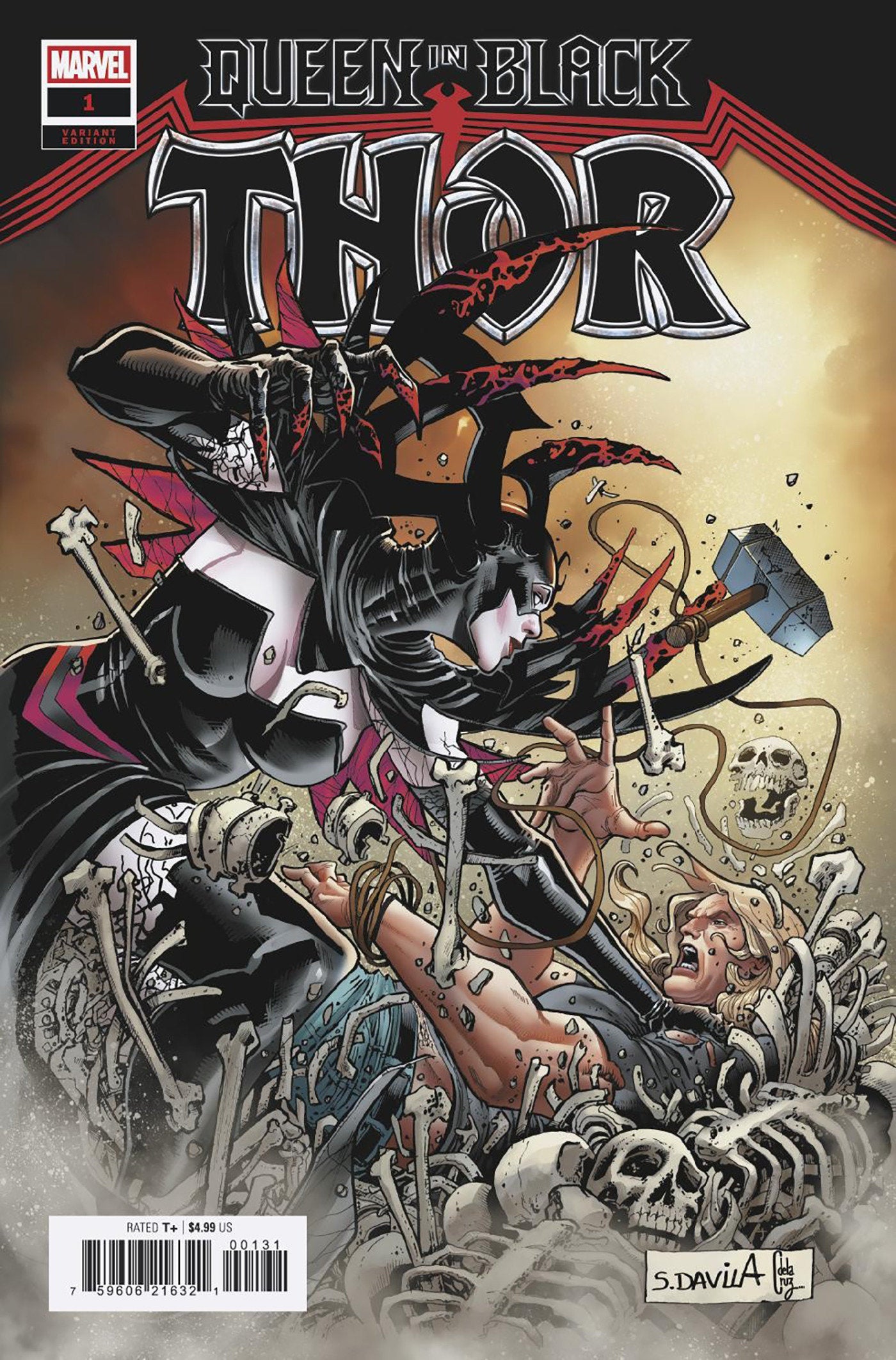 Queen In Black: Thor #1 Sergio Davila Variant [Qib] | Odin's Place