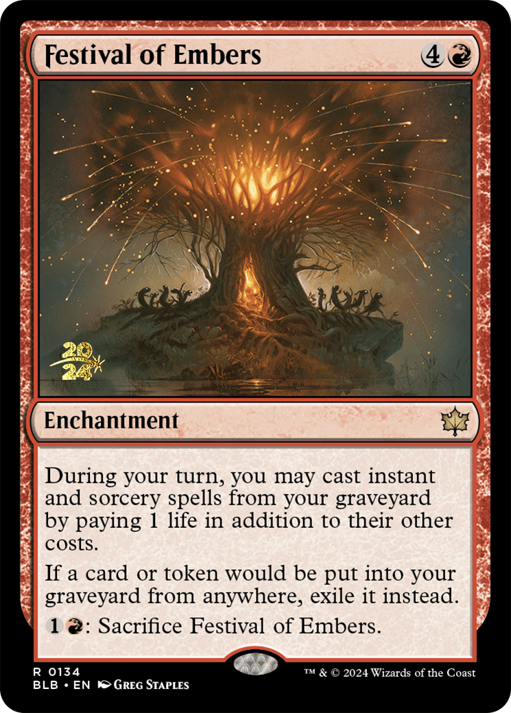 Festival of Embers [Bloomburrow Prerelease Promos] | Odin's Place