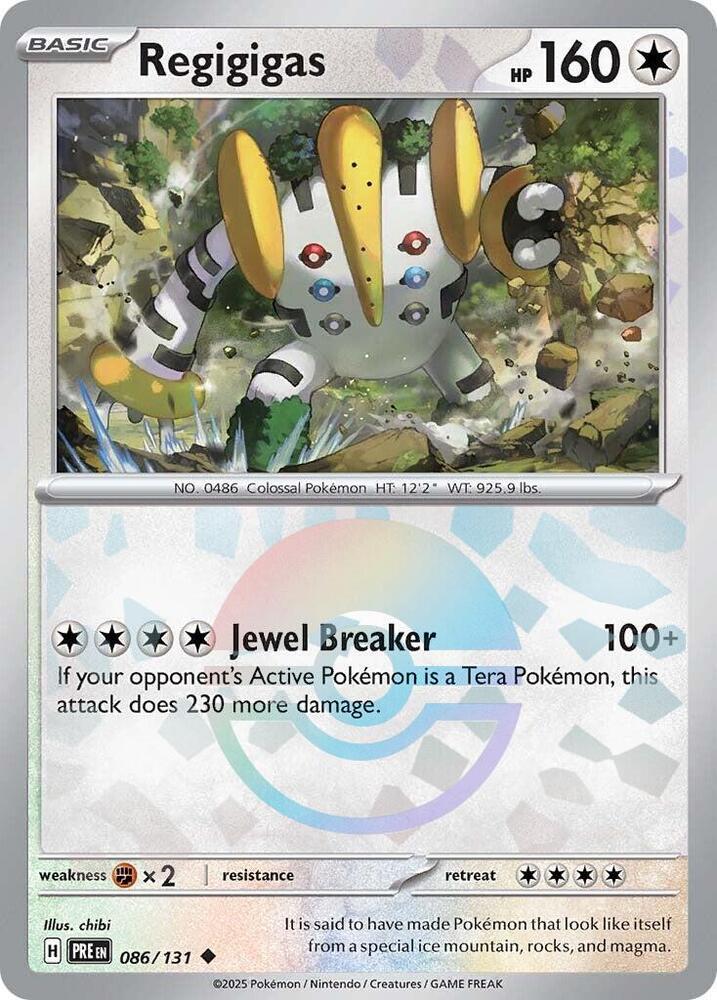 Regigigas (086/131) (Poke Ball Pattern) [Scarlet & Violet: Prismatic Evolutions] | Odin's Place