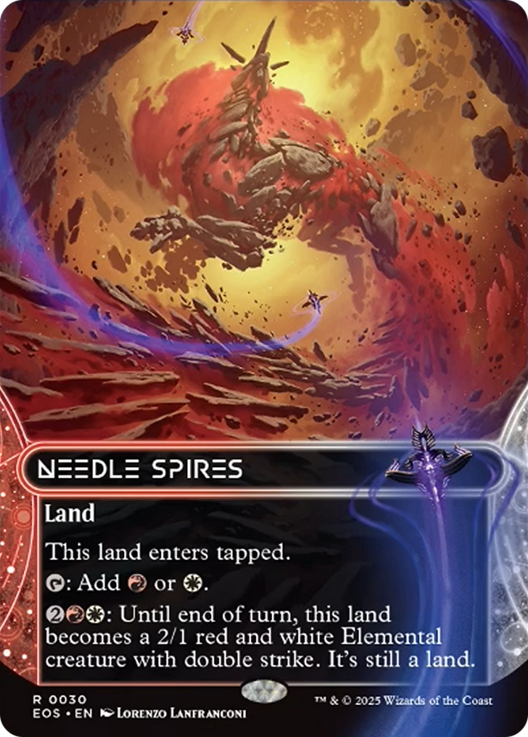 Needle Spires (0030) (Borderless) [Edge of Eternities: Stellar Sights] | Odin's Place