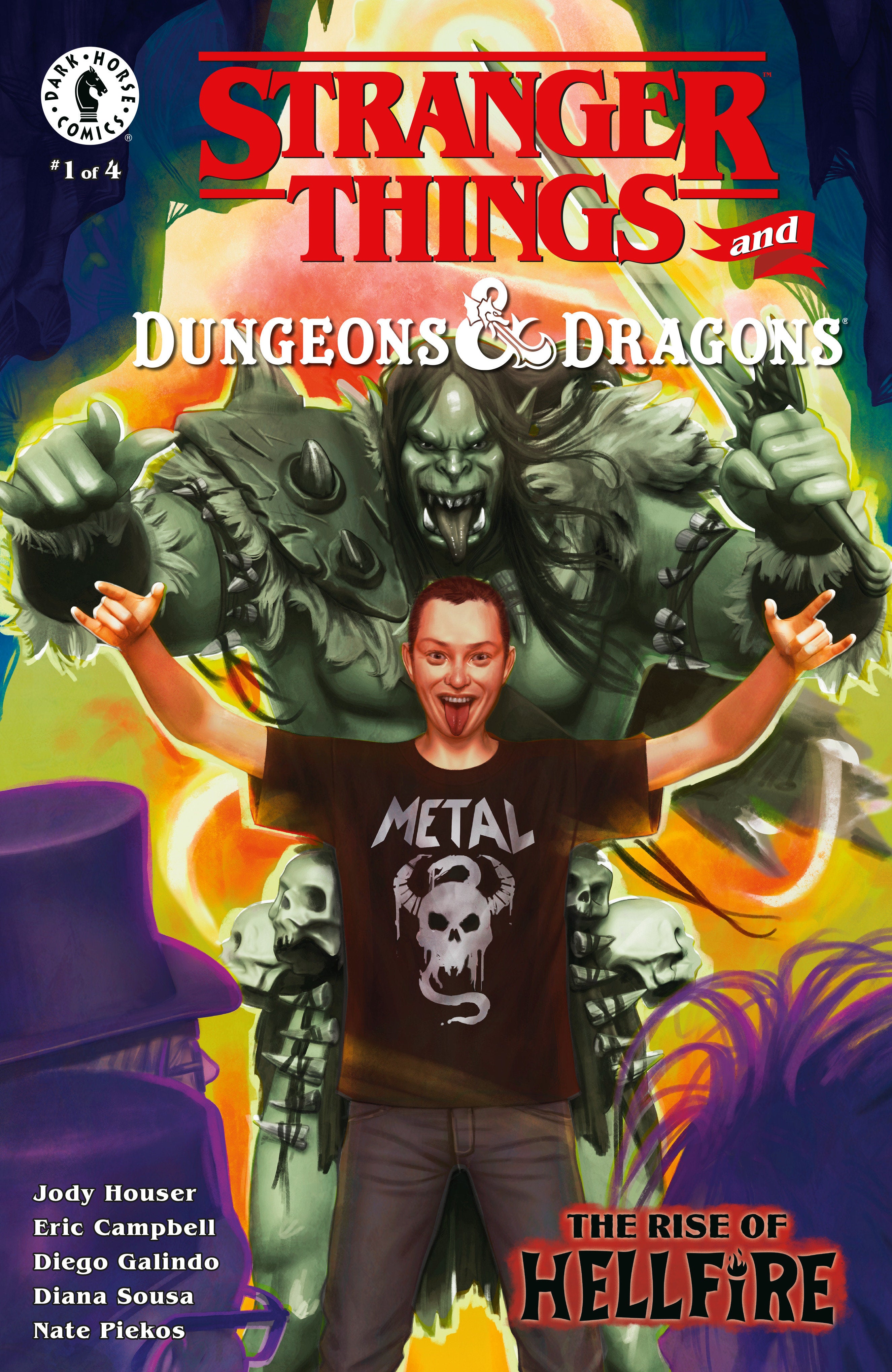 Stranger Things Dungeons & Dragons  Rise Of Hellfire #1 Cover C Pueblar | Odin's Place