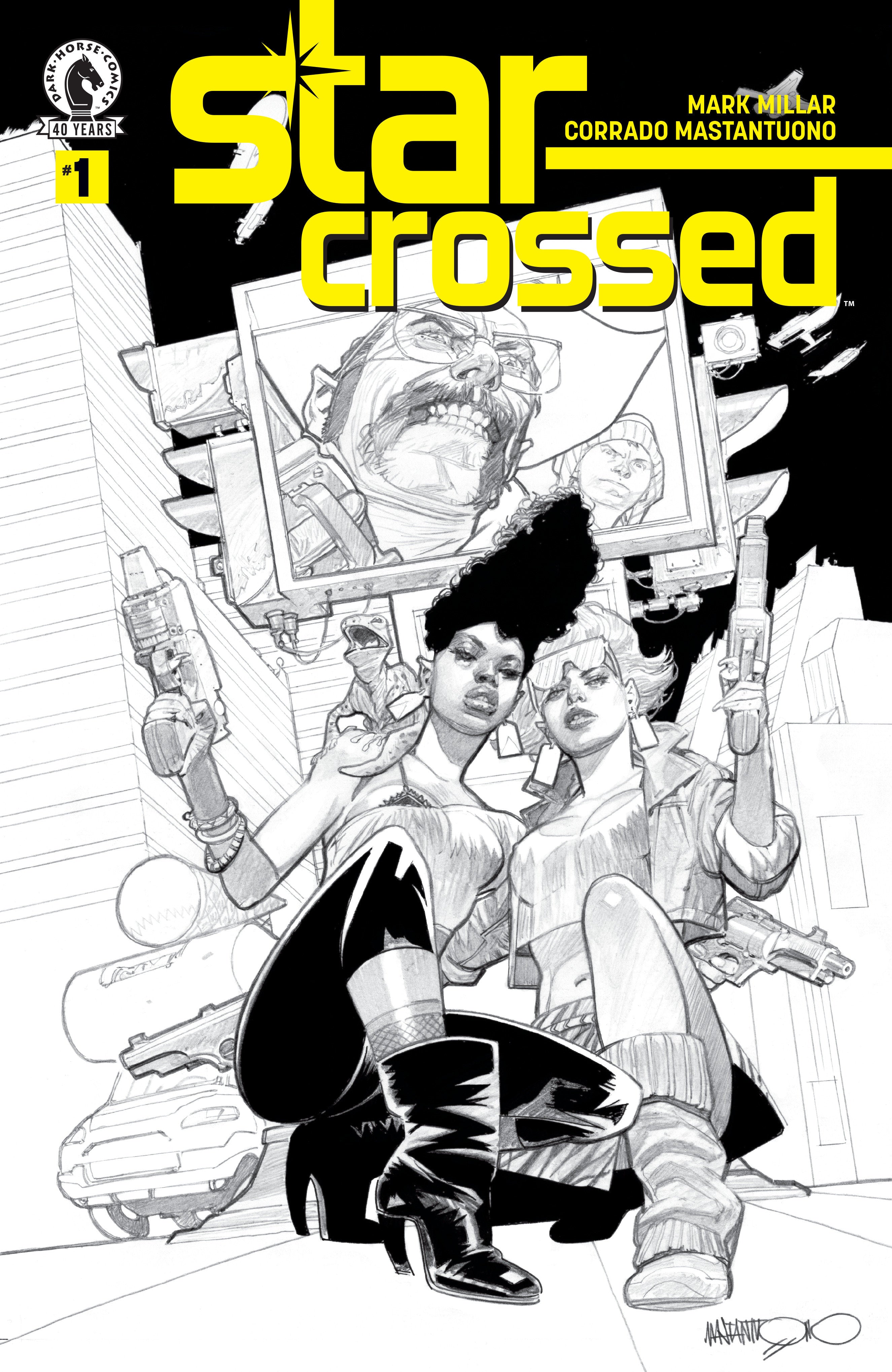 Star Crossed #1 (Cover B) (Black & White) (Corrado Mastantuono) | Odin's Place