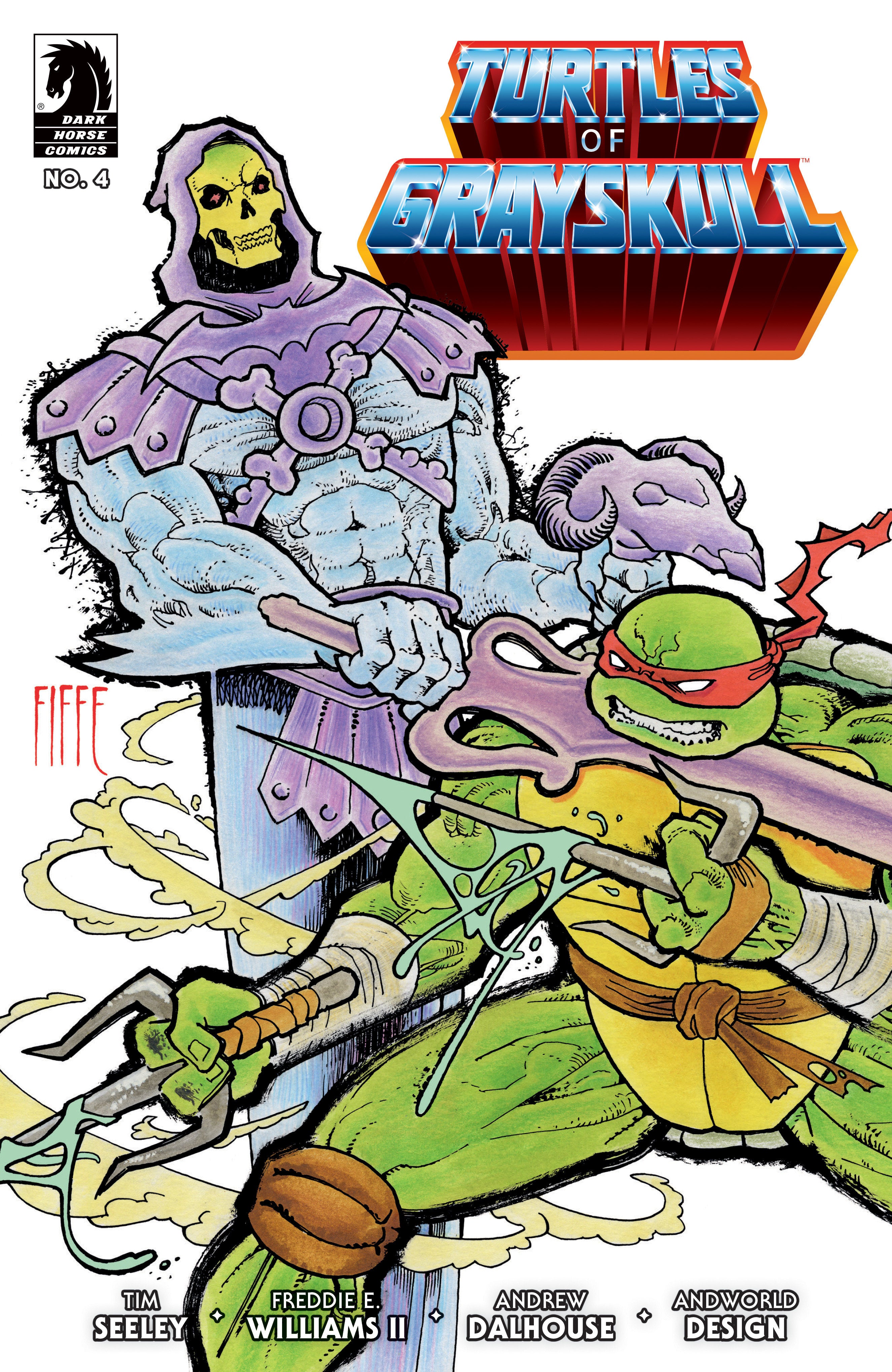 Masters Of Universe Teenage Mutant Ninja Turtles Turtles Of Grayskull #4 Cover B Fiffe | Odin's Place