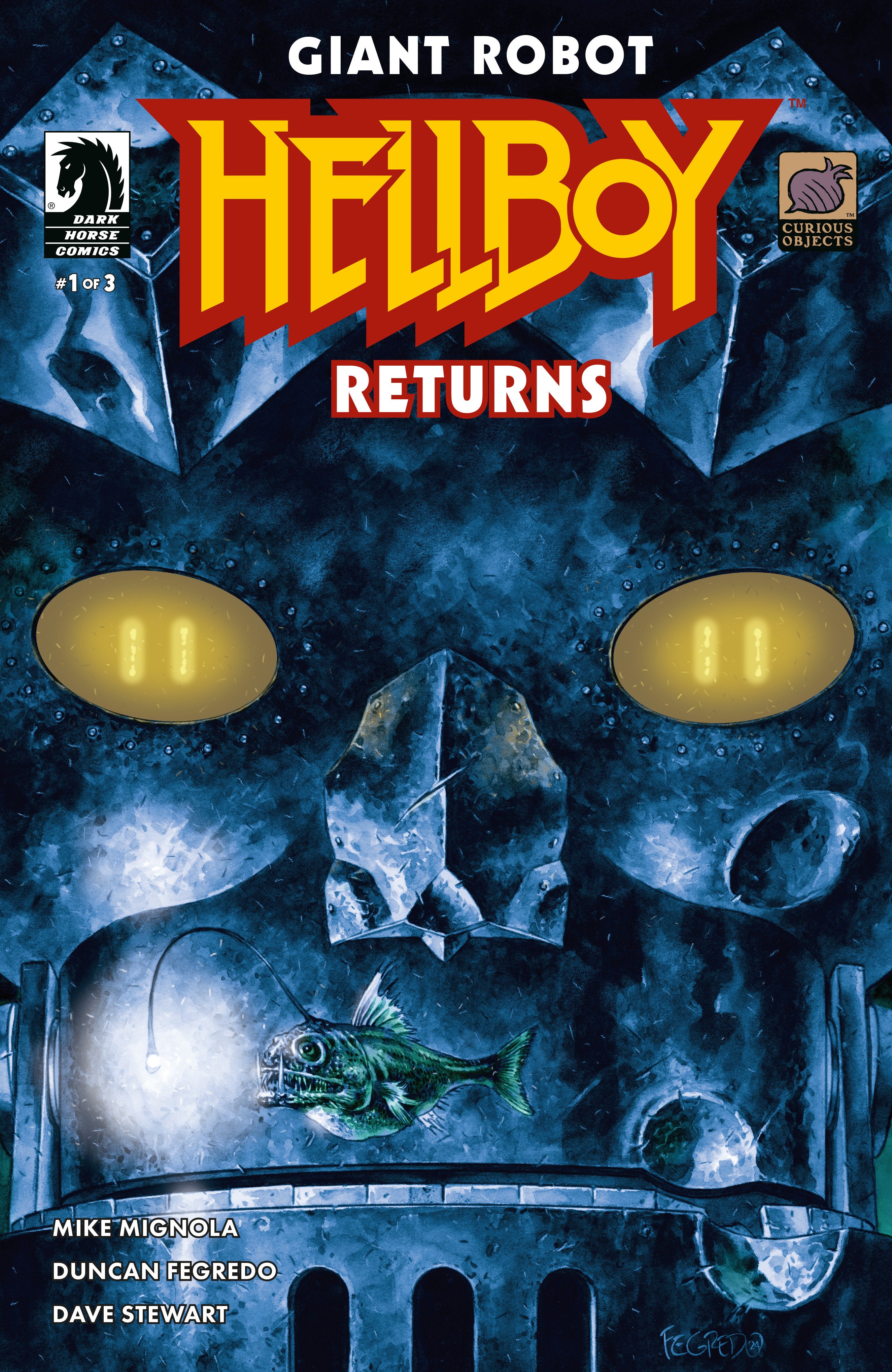 Giant Robot Hellboy Returns #1 (Cover A) (Duncan Fegredo) | Odin's Place