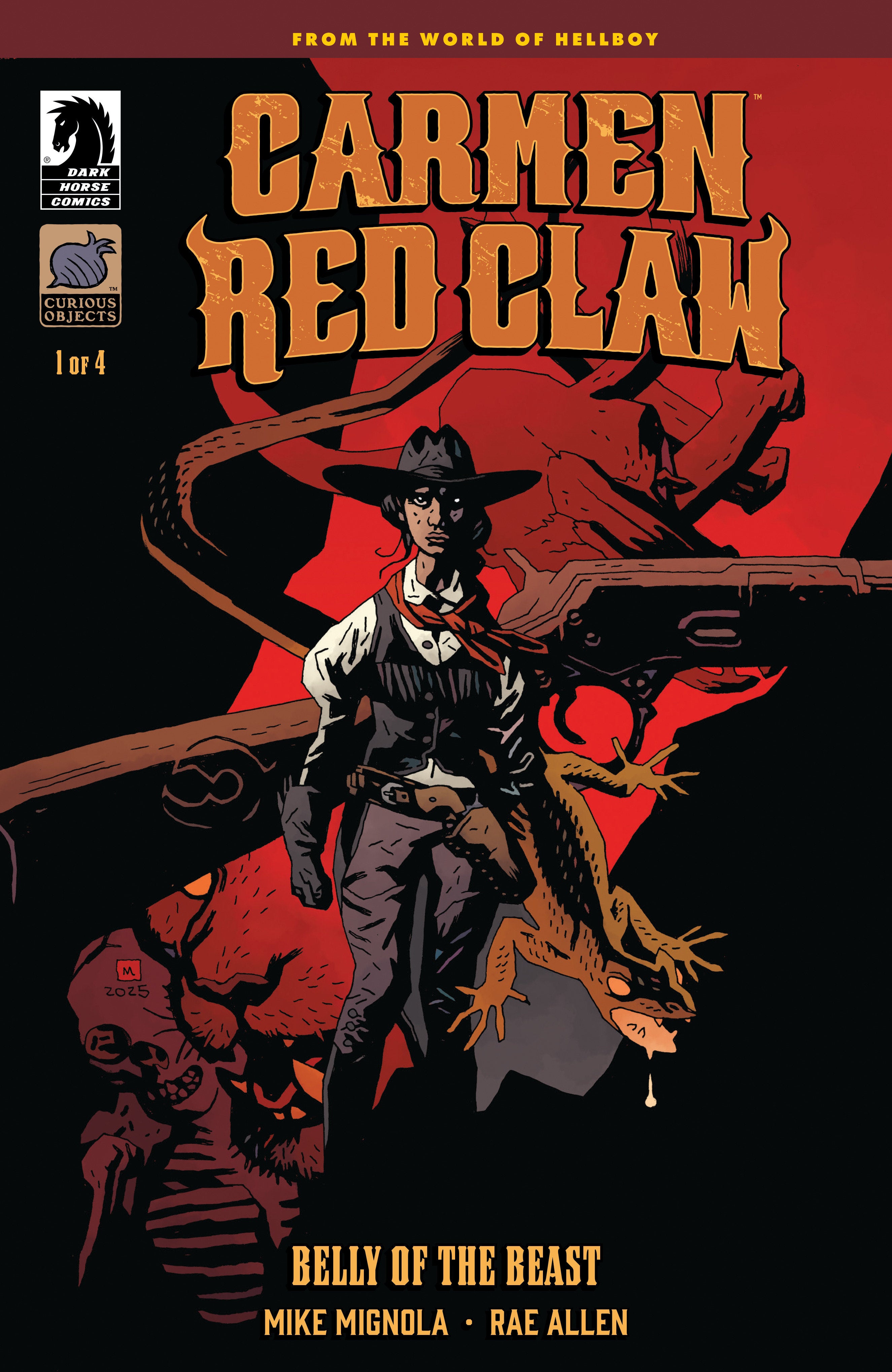 Carmen Red Claw: Belly Of The Beast #1 (Cover B) (Mike Mignola) | Odin's Place