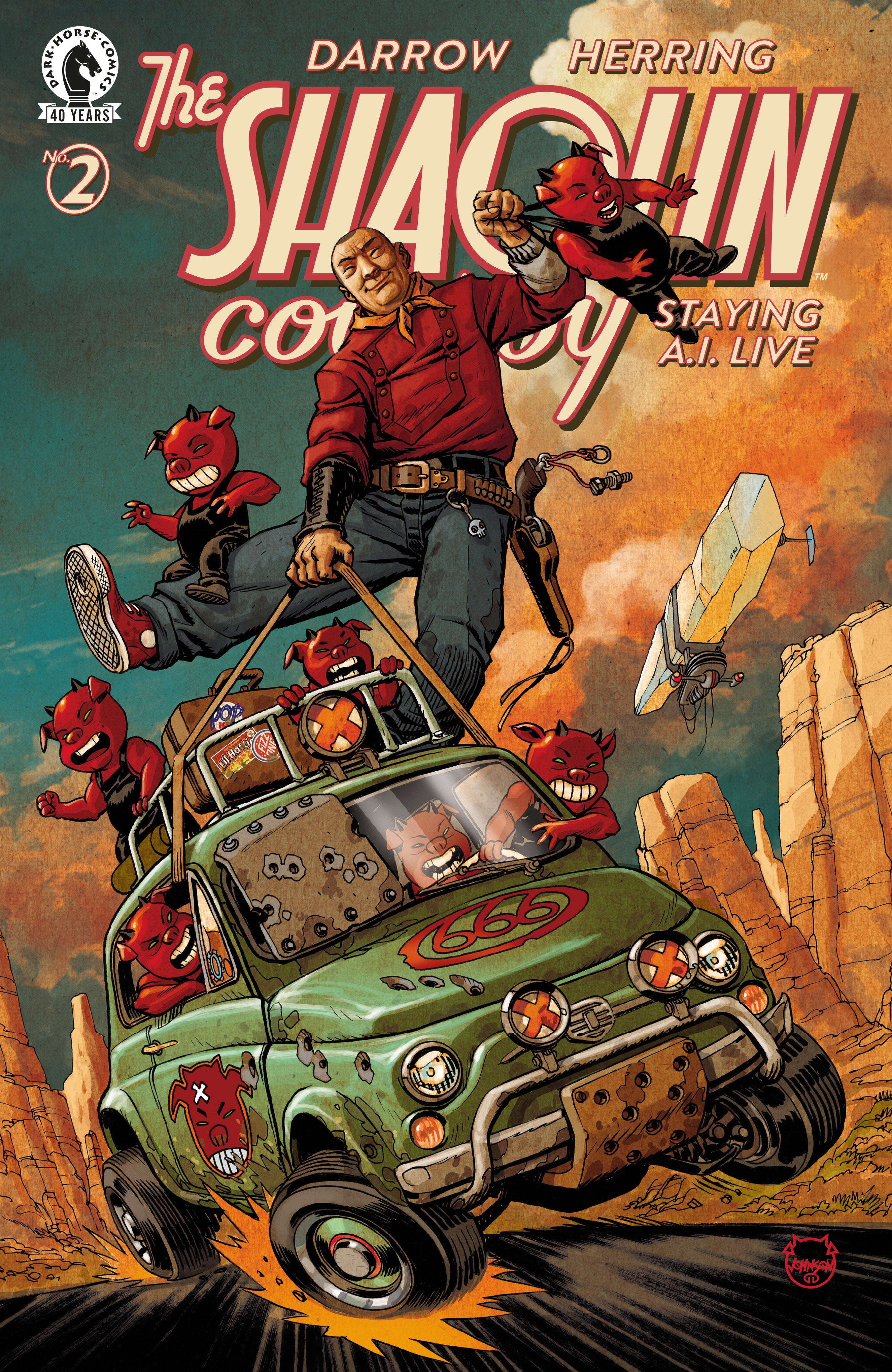 Shaolin Cowboy: Staying A.I.Live #2 (Cover C) (Dave Johnson) | Odin's Place