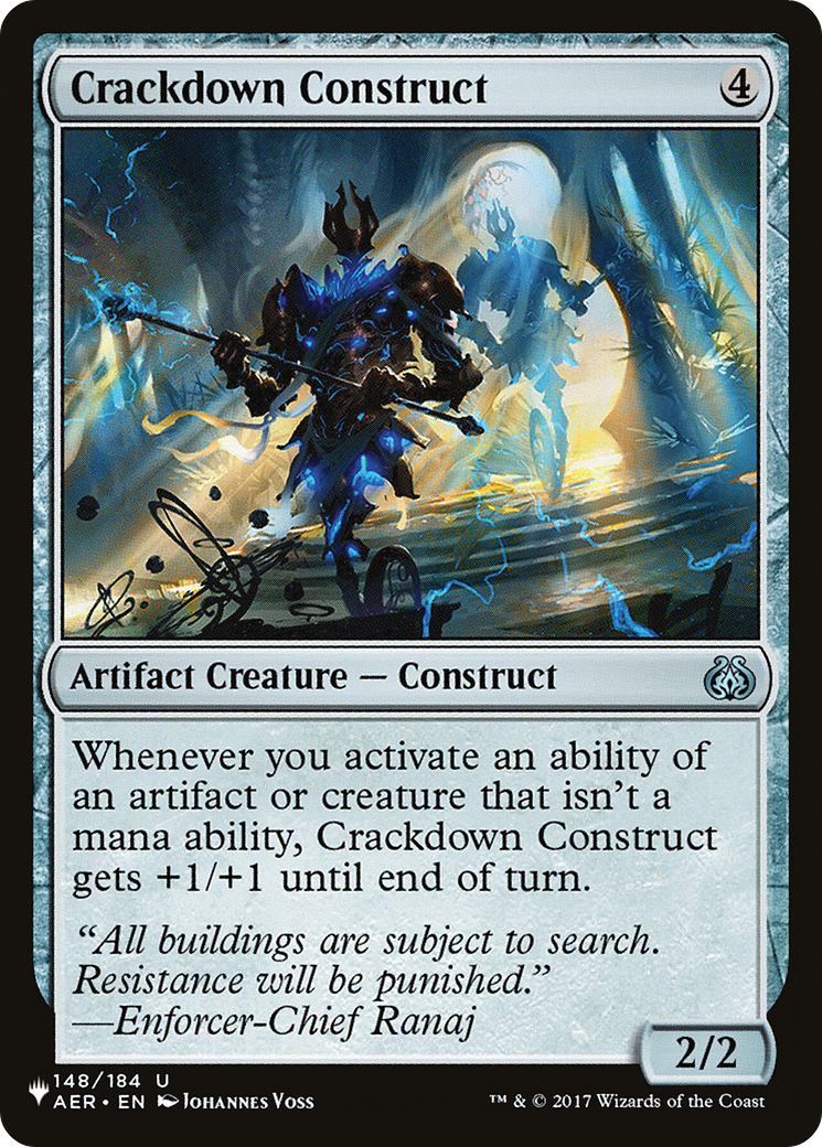 Crackdown Construct [The List] | Odin's Place