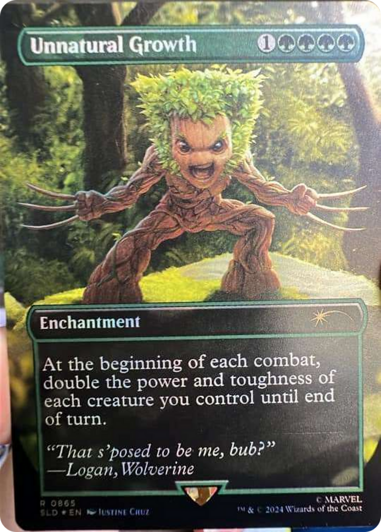 Unnatural Growth (Rainbow Foil) [Secret Lair Drop Series] | Odin's Place