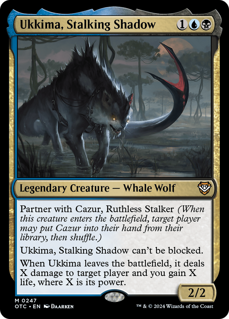 Ukkima, Stalking Shadow [Outlaws of Thunder Junction Commander] | Odin's Place