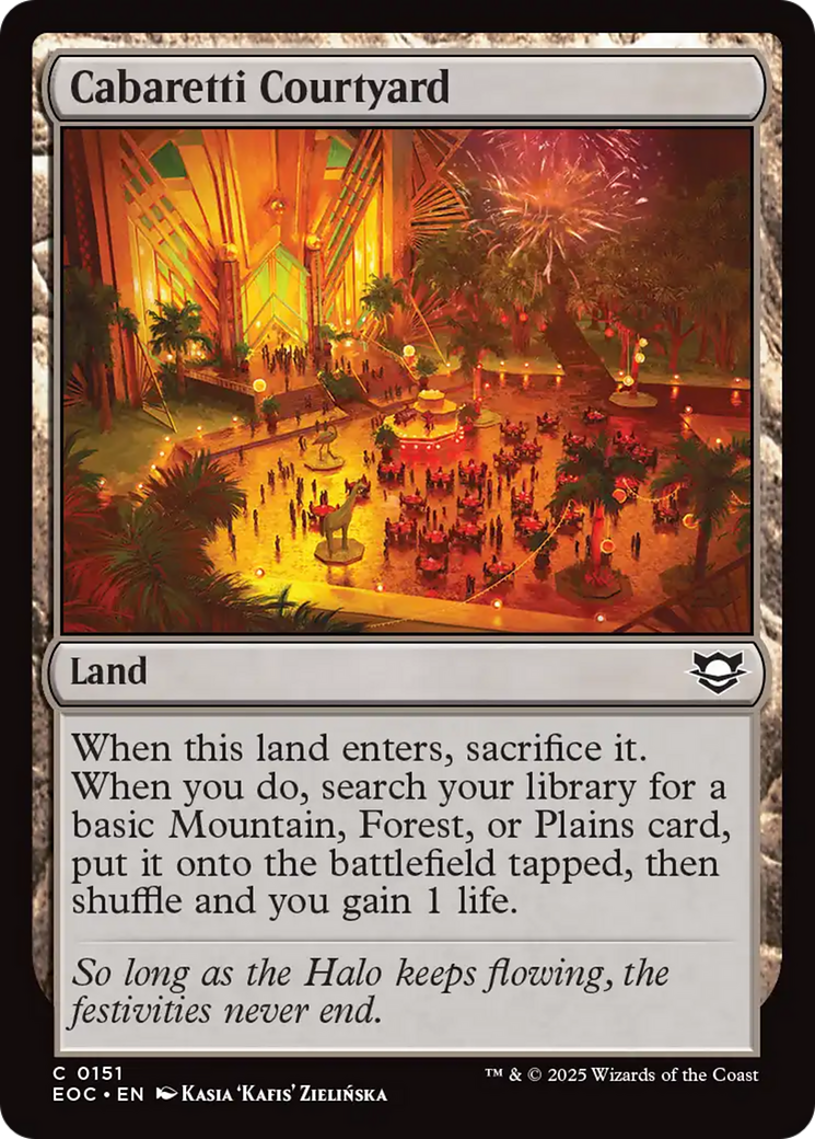 Cabaretti Courtyard [Edge of Eternities Commander] | Odin's Place