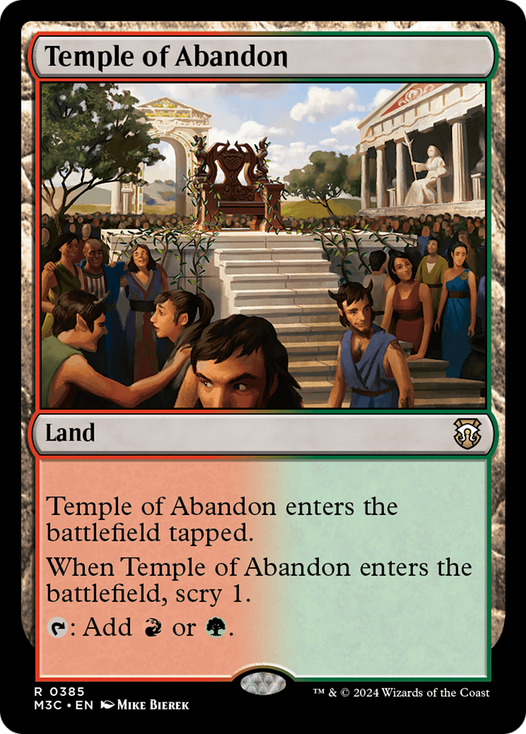 Temple of Abandon (Ripple Foil) [Modern Horizons 3 Commander] | Odin's Place