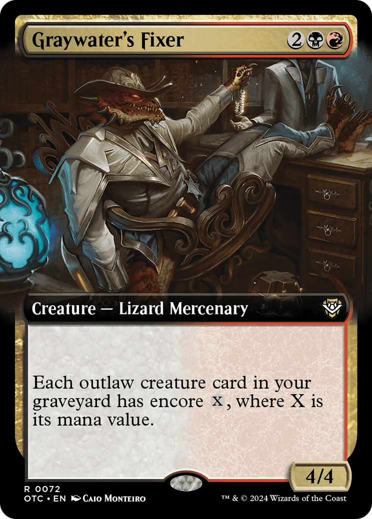 Graywater's Fixer (Extended Art) [Outlaws of Thunder Junction Commander] | Odin's Place
