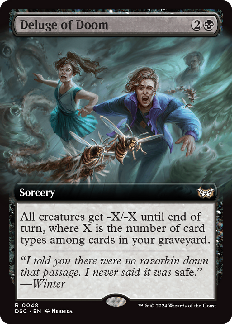 Deluge of Doom (Extended Art) [Duskmourn: House of Horror Commander] | Odin's Place