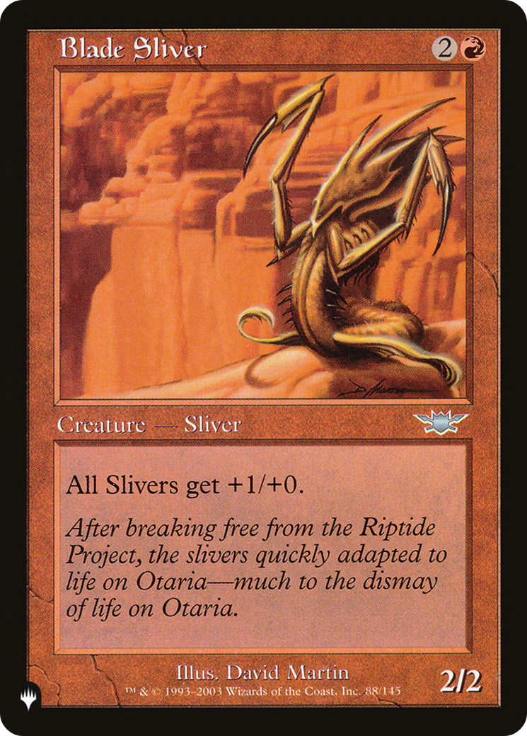 Blade Sliver [The List] | Odin's Place