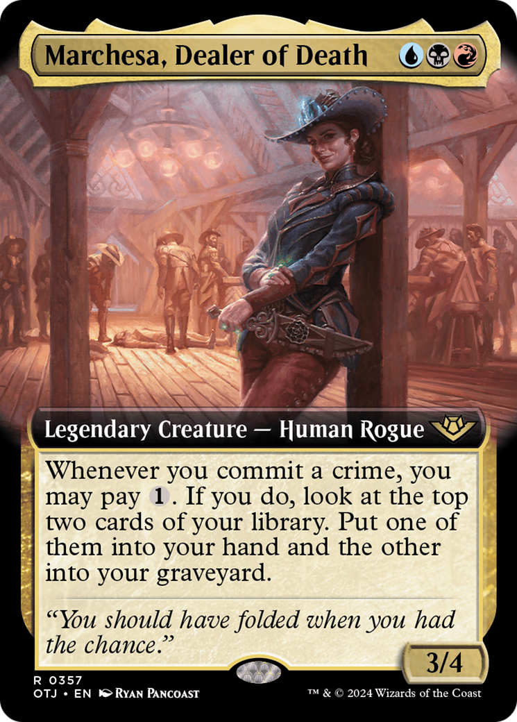 Marchesa, Dealer of Death (Extended Art) [Outlaws of Thunder Junction] | Odin's Place
