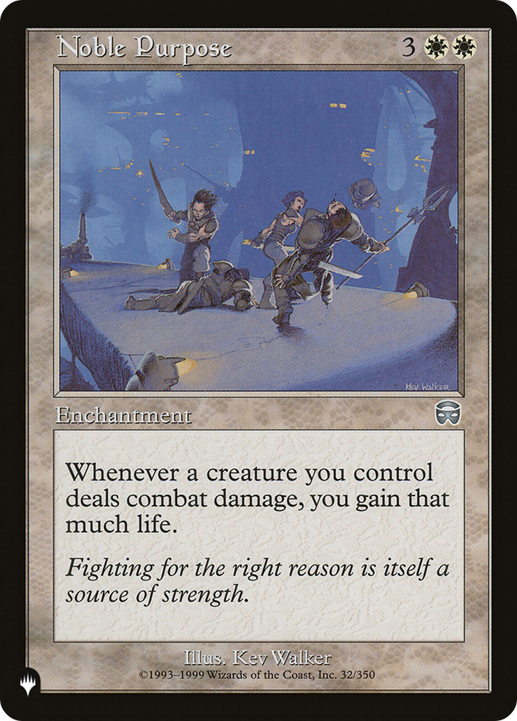 Noble Purpose [The List] | Odin's Place