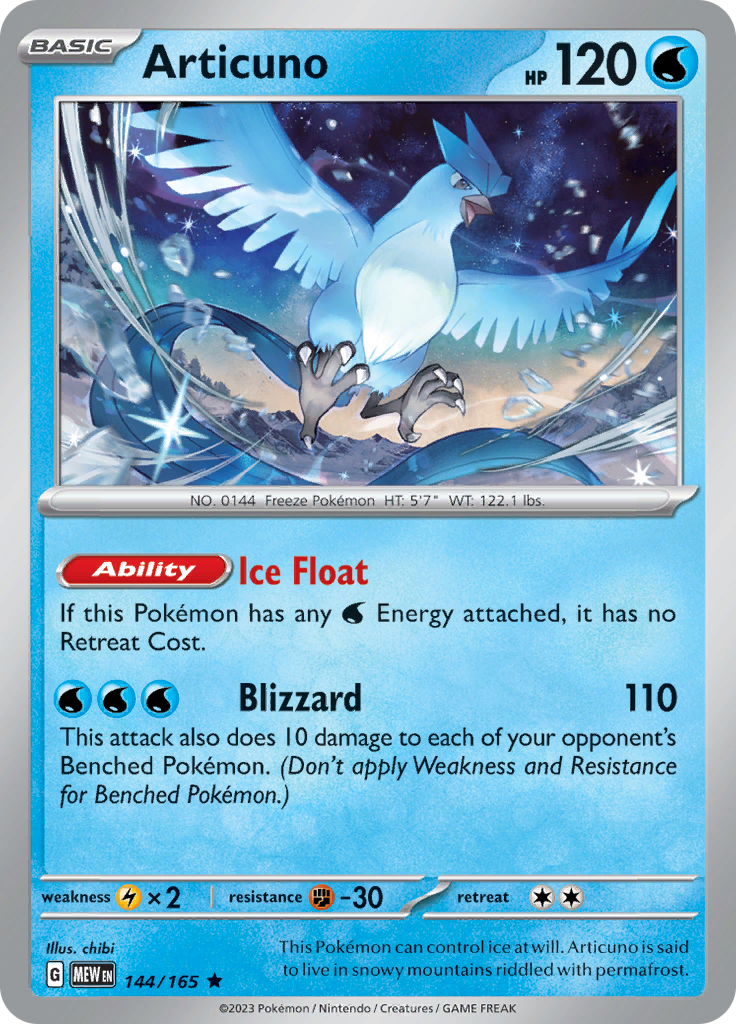 Articuno (144/165) [Scarlet & Violet 151] | Odin's Place