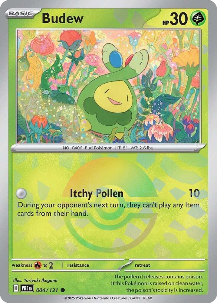 Budew (004/131) (Poke Ball Pattern) [Scarlet & Violet: Prismatic Evolutions] | Odin's Place