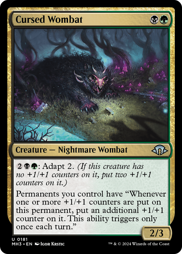 Cursed Wombat [Modern Horizons 3] | Odin's Place