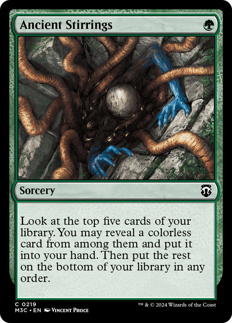 Ancient Stirrings (Ripple Foil) [Modern Horizons 3 Commander] | Odin's Place
