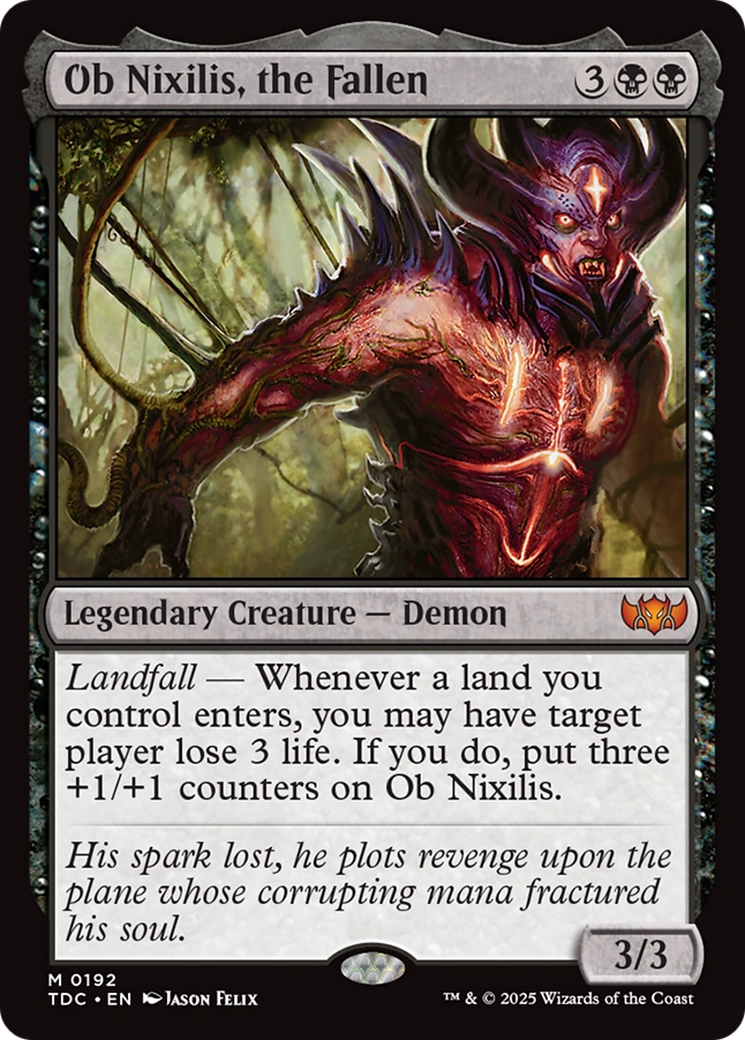 Ob Nixilis, the Fallen [Tarkir: Dragonstorm Commander] | Odin's Place