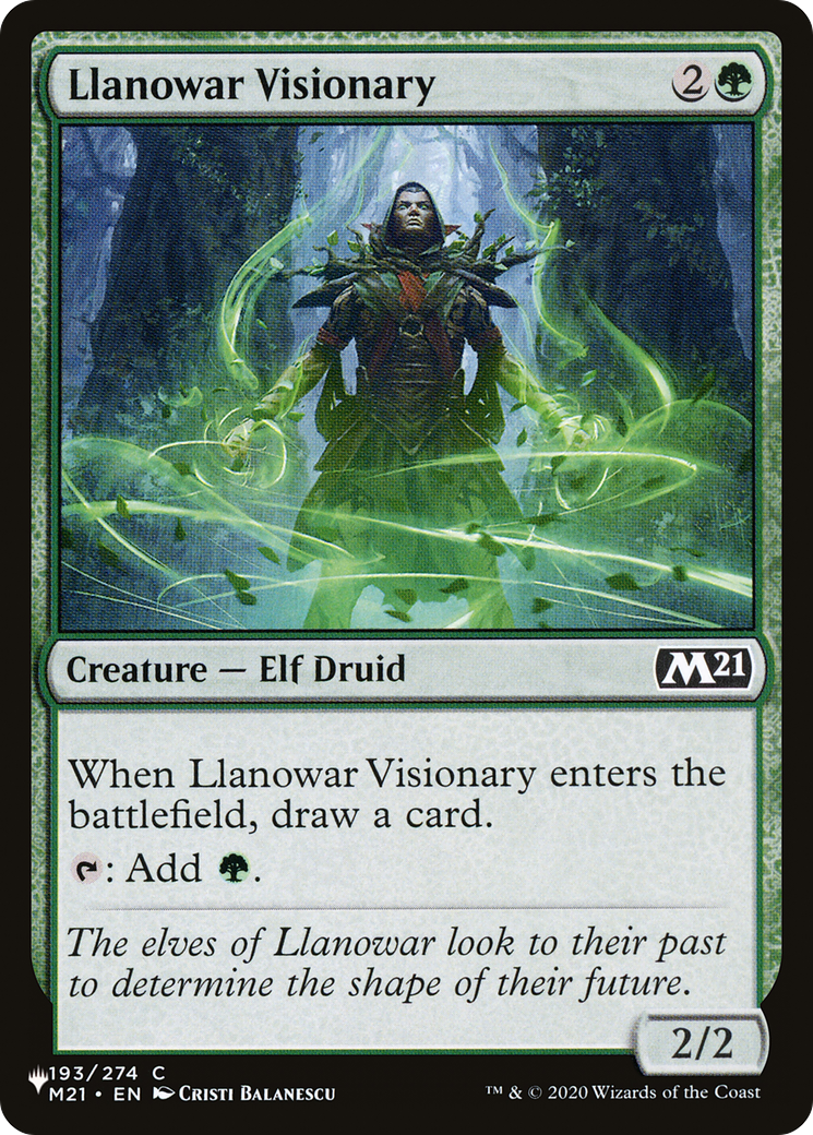 Llanowar Visionary [The List] | Odin's Place