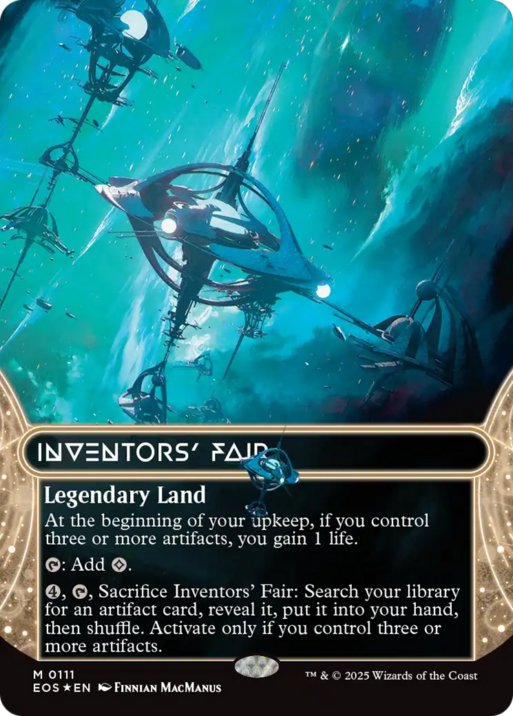 Inventors' Fair (0111) (Borderless) (Galaxy Foil) [Edge of Eternities: Stellar Sights] | Odin's Place