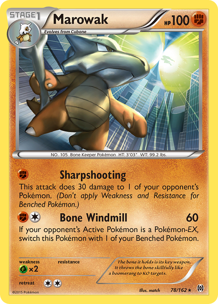 Marowak (78/162) (League Promo 3rd Place) [XY: BREAKthrough] | Odin's Place