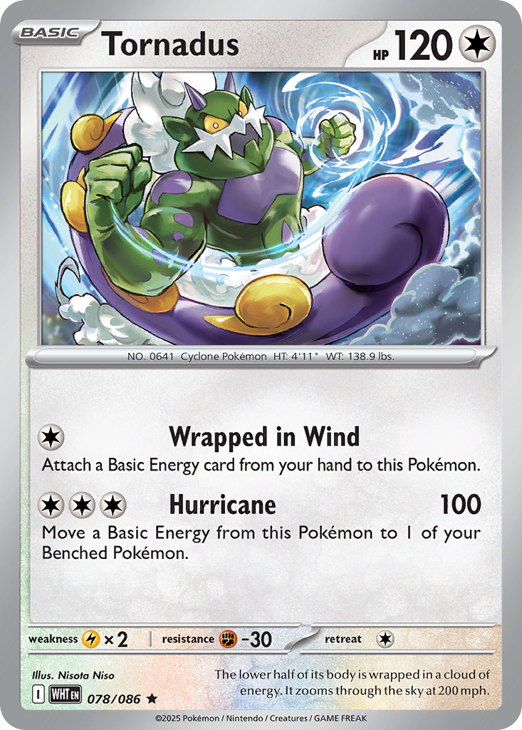 Tornadus (126/172) [Prize Pack Series Three] | Odin's Place