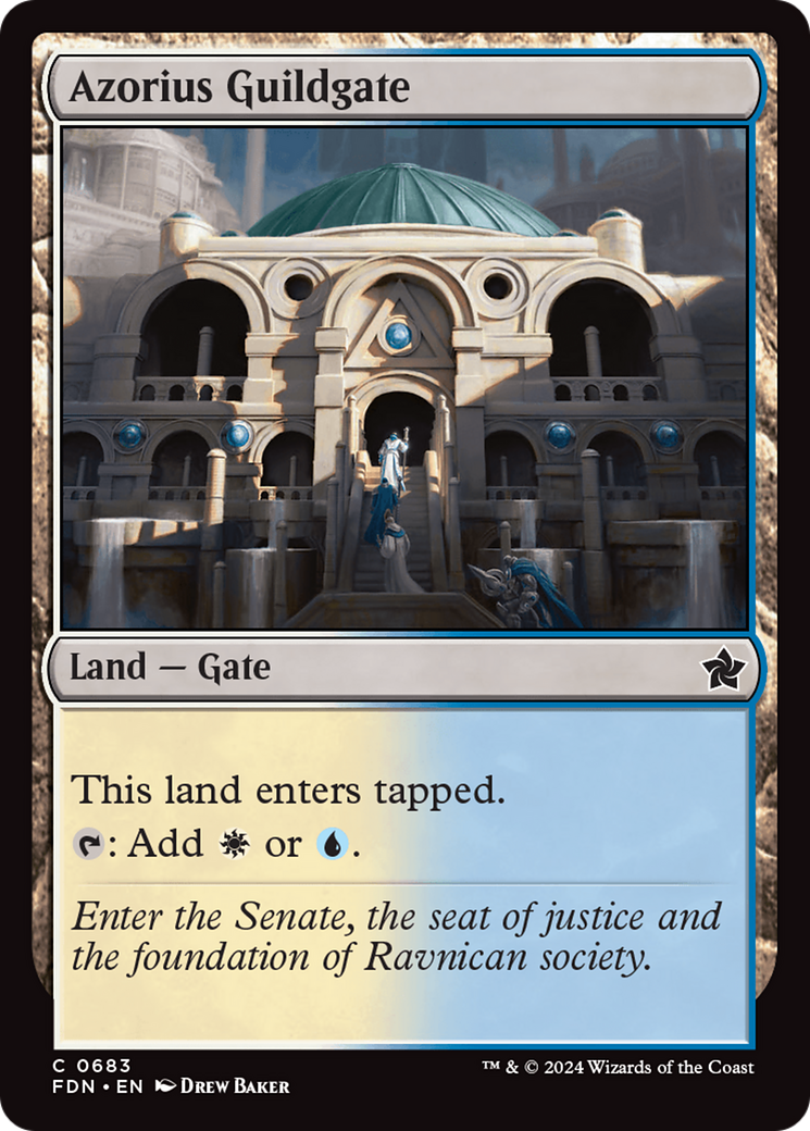 Azorius Guildgate [Foundations] | Odin's Place