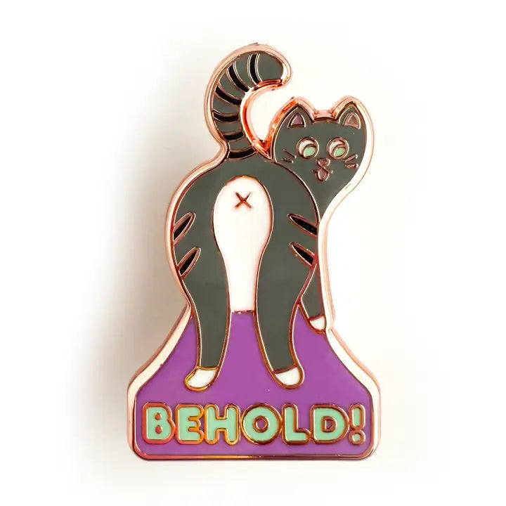 Kitty with a Cupcake Enamel Pin - Behold! | Odin's Place