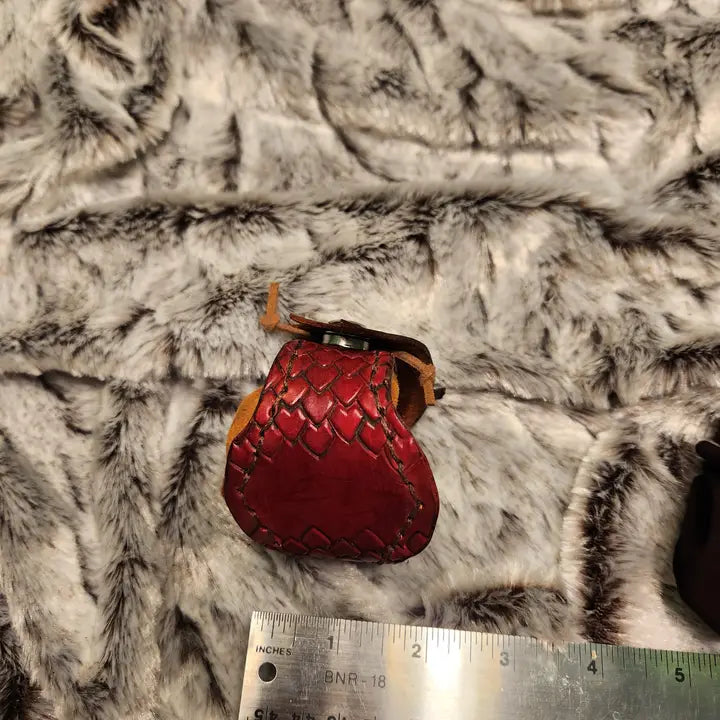 Crimson Knight Leatherworks Mini Dragon Dice Pouch | Odin's Place