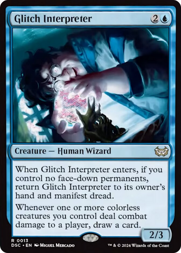 Glitch Interpreter (Extended Art) [Duskmourn: House of Horror Commander] | Odin's Place