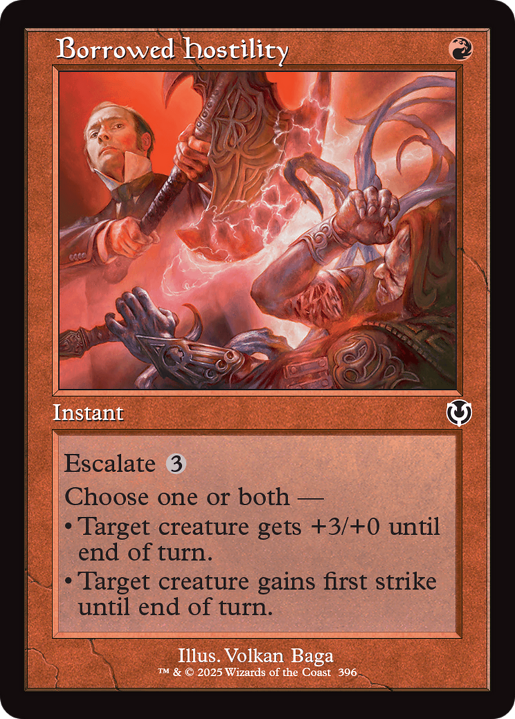 Borrowed Hostility (Retro Frame) [Innistrad Remastered] | Odin's Place