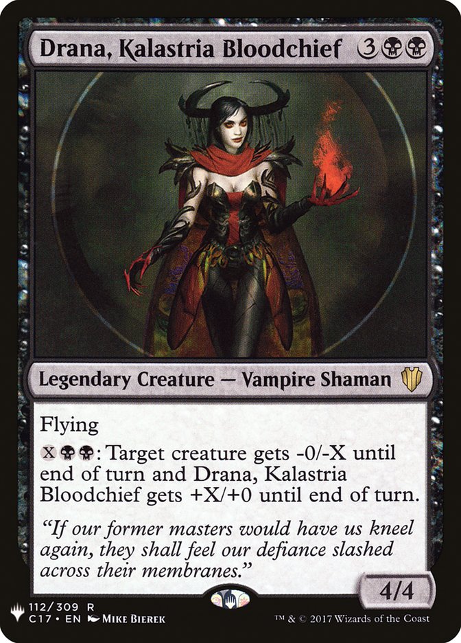 Drana, Kalastria Bloodchief [The List] | Odin's Place