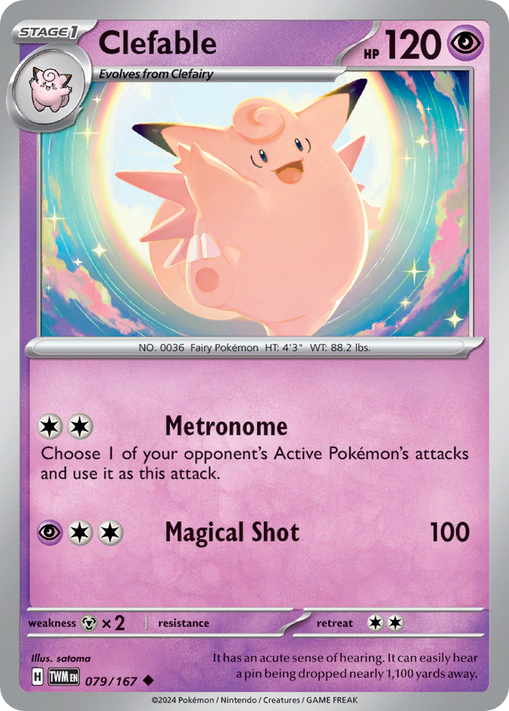 Clefable (079/167) [Scarlet & Violet: Twilight Masquerade] | Odin's Place