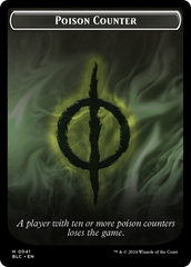 Rabbit // Poison Counter Double-Sided Token [Bloomburrow Commander Tokens] | Odin's Place