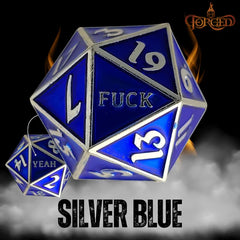 Forged Gaming: F*ck Yeah D20 Metal RPG Dice | Odin's Place
