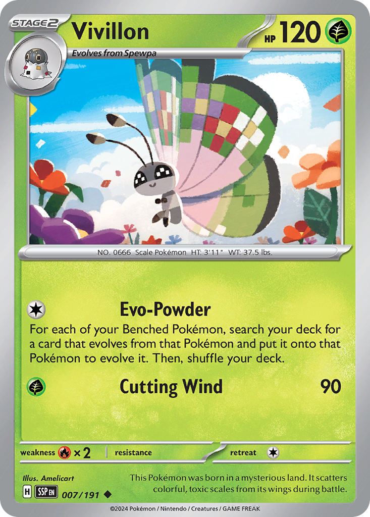 Vivillon (007/191) [Scarlet & Violet: Surging Sparks] | Odin's Place