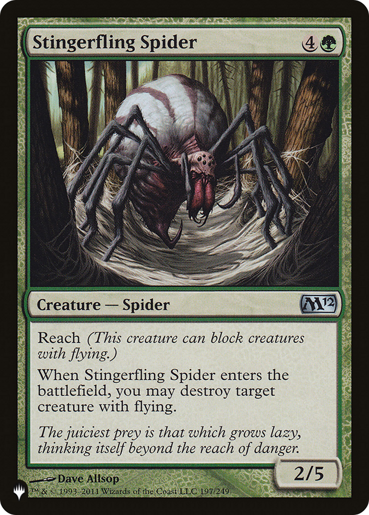 Stingerfling Spider [The List] | Odin's Place